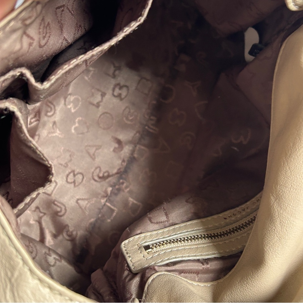 Marc Jacob Boho VTG Cottage Shoulder Bag Casual Everyday Creamy Beige - Picture 9 of 15